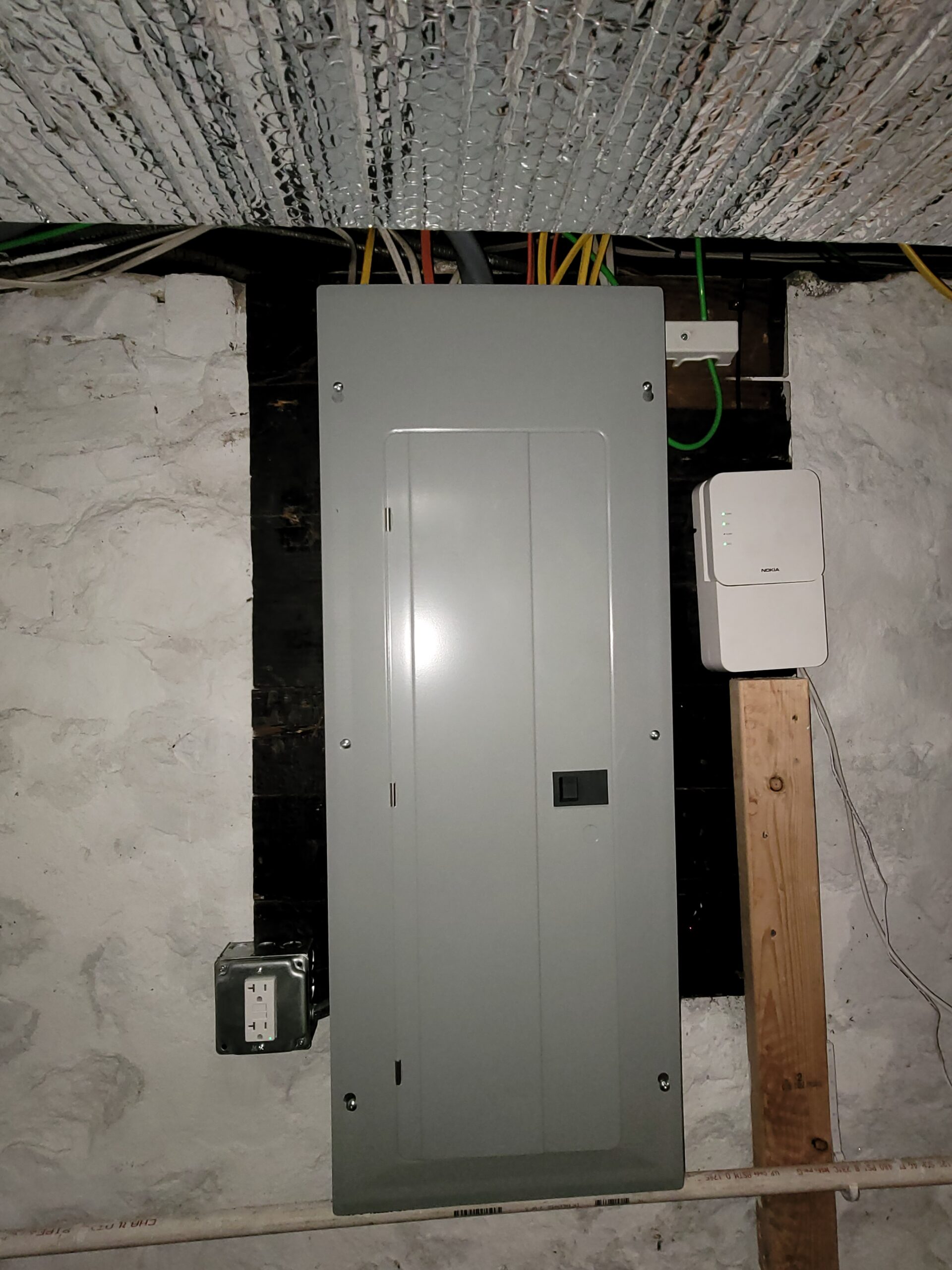 New 200 amp electrical panel installation in Granby