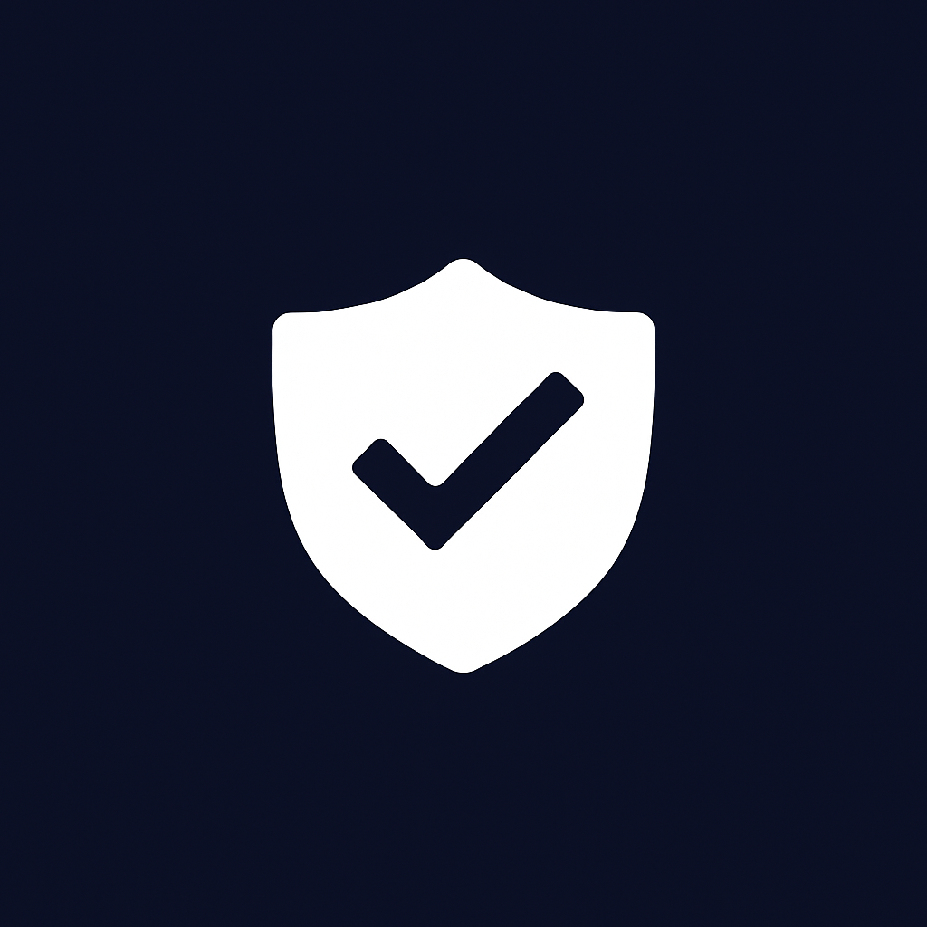 Shield with checkmark icon representing Prevolt Electric’s FAA, TSA, and DOT electrical compliance expertise.